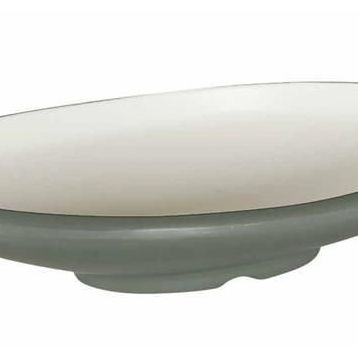 Globy Açık Büfe Gri 30x22x6 cm Oval Sunum Tabağı