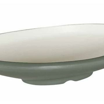 Globy Açık Büfe Gri 30x22x6 cm Oval Sunum Tabağı