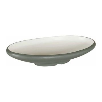 Globy Açık Büfe Gri 30x22x6 cm Oval Sunum Tabağı