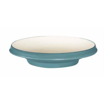 Globy Açık Büfe Mavi 26.6x5.7 cm Ayaklı Yuvarlak Çukur Tabak