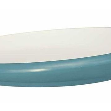 Globy Açık Büfe Mavi 27.9x4.4 cm Eğimli Servis Sunum Tabağı