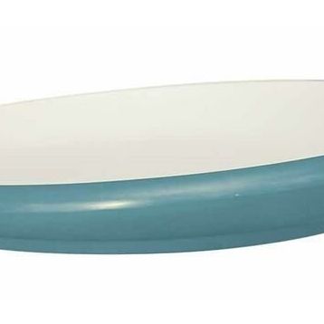 Globy Açık Büfe Mavi 27.9x4.4 cm Eğimli Servis Sunum Tabağı