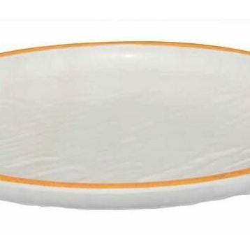 Globy Açık Büfe Orange 28x28x3.2 cm Yuvarlak Servis Sunum Tabağı
