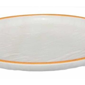 Globy Açık Büfe Orange 28x28x3.2 cm Yuvarlak Servis Sunum Tabağı