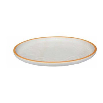 Globy Açık Büfe Orange 28x28x3.2 cm Yuvarlak Servis Sunum Tabağı