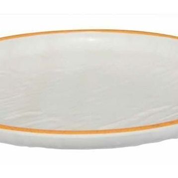 Globy Açık Büfe Orange 28x28x3.2 cm Yuvarlak Servis Sunum Tabağı