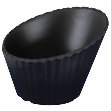 Globy Açık Büfe Siyah 18x16x13 cm Melamin Kase