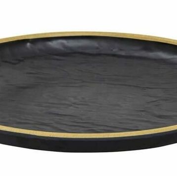 Globy Açık Büfe Yellow 28x28x3.2 cm Yuvarlak Servis Sunum Tabağı