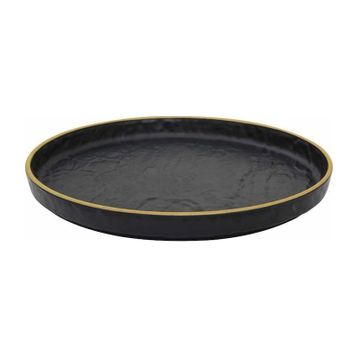 Globy Açık Büfe Yellow 29x29x3 cm Yuvarlak Servis Sunum Tabak