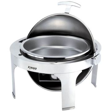 Globy Chafing Dish Ayaklı Yuvarlak Yakıtlı Çorbalık