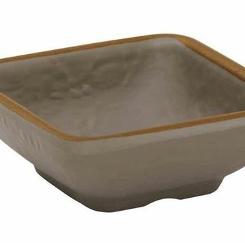 Globy Melamin Gold 8x8x3 cm 6'lı Mini Kare Sos Tabak