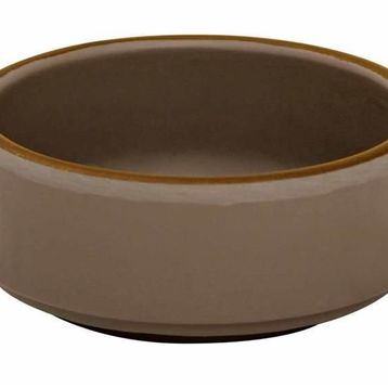 Globy Melamin Kahverengi 8x8x3 cm 6'lı Mini Yuvarlak Sos Kase