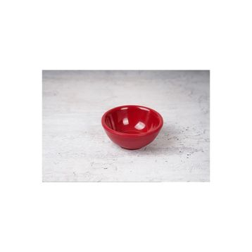 Globy Melamin Minimal Kırmızı 6 Adet 7.3x3 cm Kase Sosluk