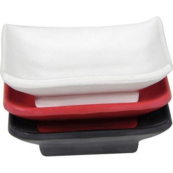 Globy Melamin Minimal Kırmızı 6'lı 10x6 cm Kase Sosluk