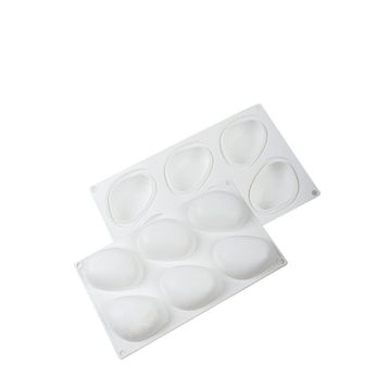 Globy Mousse 3D Silikon Profesyonel Taş Şeklinde 6'lı Kek Tatlı Kalıbı
