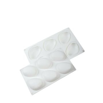 Globy Mousse 3D Silikon Profesyonel Taş Şeklinde 6'lı Kek Tatlı Kalıbı