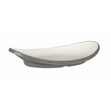 Globy Oval Gri 30,4x23x6 cm Sunum Tabağı