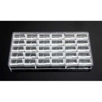 Globy Polikarbon Çikolata Kalıbı Dikdörtgen 21x28 mm