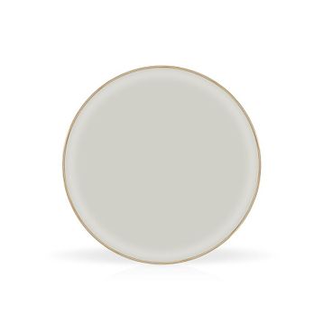 Glore 6'lı Solid Krem Cam Pasta