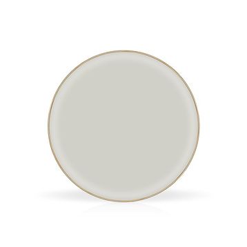 Glore 6'lı Solid Krem Cam Pasta
