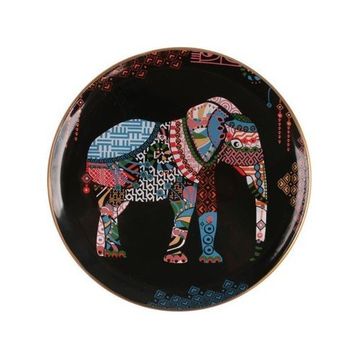 Glore Elephant Siyah 6'lı 20 cm Pasta Tabak