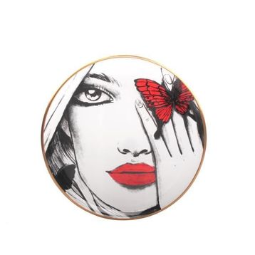 Glore Red Lady 6'lı 20 cm Pasta Tabak