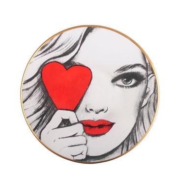 Glore Red Lady 6'lı 26 cm Servis Tabak