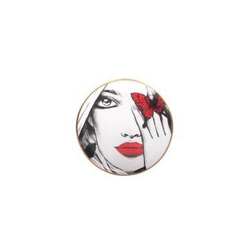 Glore Red Lady 6'lı 26 cm Servis Tabak