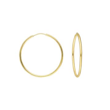 Glorria 3 cm Halka Altın Küpe