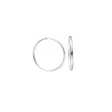 Glorria 4,5 cm Halka Gümüş Küpe