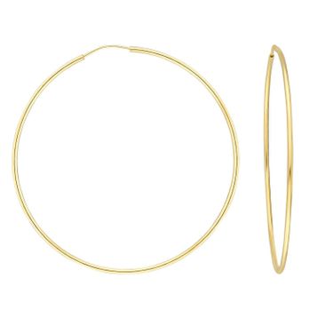 Glorria 5,5 cm Halka Altın Küpe