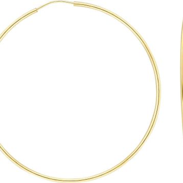 Glorria 5,5 cm Halka Altın Küpe