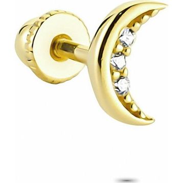 Glorria Ay Helix 14 Ayar Altın Piercing