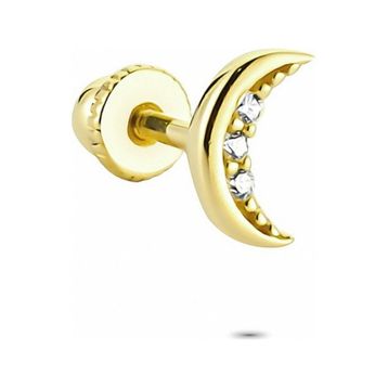 Glorria Ay Helix 14 Ayar Altın Piercing
