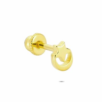 Glorria Ay Yıldız Helix 14 Ayar Altın Piercing