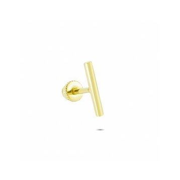 Glorria Çizgi Helix 14 Ayar Altın Piercing