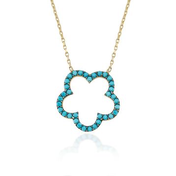 Glorria CN0445 Altın Çiçek Kolye