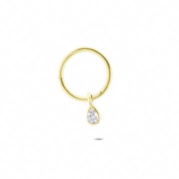 Glorria Damla Halka 14 Ayar Altın Piercing