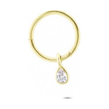 Glorria Damla Halka 14 Ayar Altın Piercing