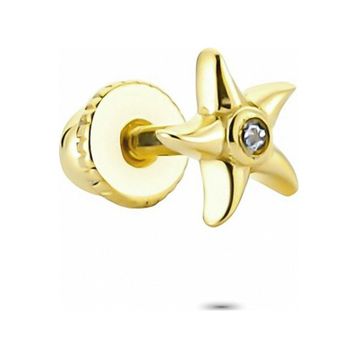 Glorria Deniz Yıldızı Helix 14 Ayar Altın Piercing
