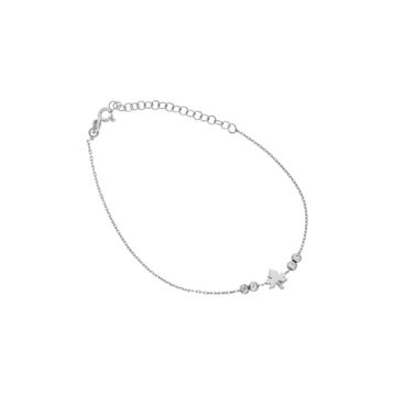 Glorria DT0543 Gümüş Yaprak Halhal