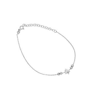 Glorria DT0543 Gümüş Yaprak Halhal