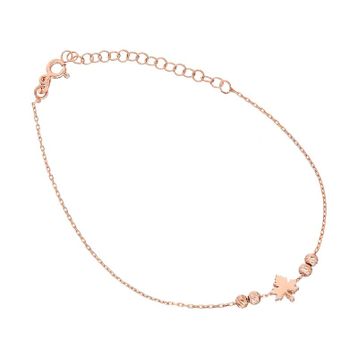 Glorria DT0543 Gümüş Yaprak Halhal