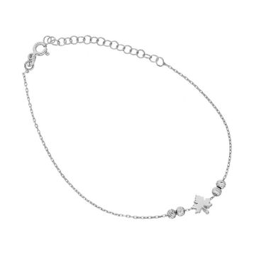 Glorria DT0543 Gümüş Yaprak Halhal