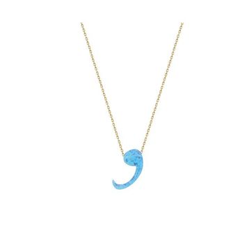 Glorria DU0080 Altın Opal Vav Kadın Kolye