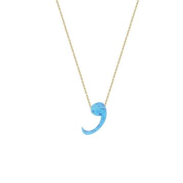 Glorria DU0080 Altın Opal Vav Kadın Kolye