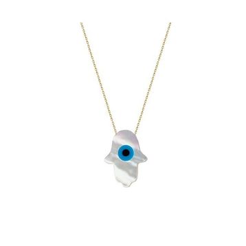 Glorria DU0086 Altın Opal Fatmanın Eli Kadın Kolye