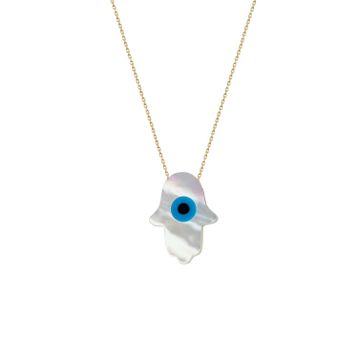 Glorria DU0086 Altın Opal Fatmanın Eli Kadın Kolye