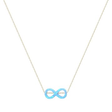 Glorria DU0096 Altın Opal Sonsuzluk Kolye
