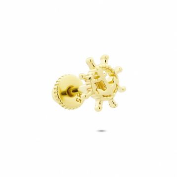 Glorria Dümen Helix 14 Ayar Altın Piercing